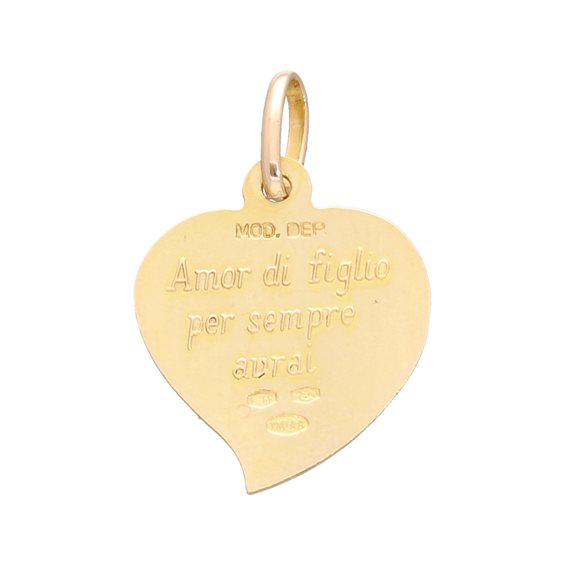  -  - Pendente Soprana Gioielleria Gioielli Rinati in Oro 180726 CUORE FIGLIO - 180726 CUORE FIGLIO